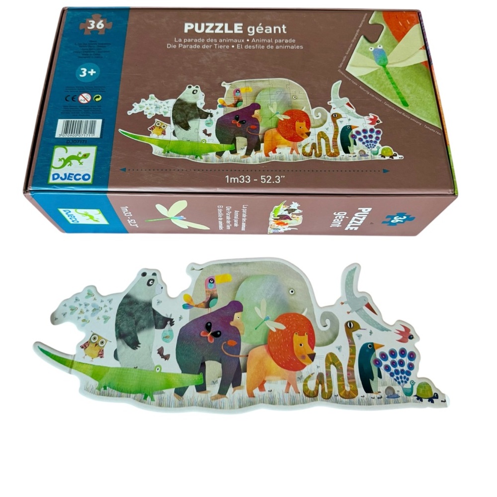 Animal Parade Giant Floor Puzzle, 1m33-52.3" , 3+